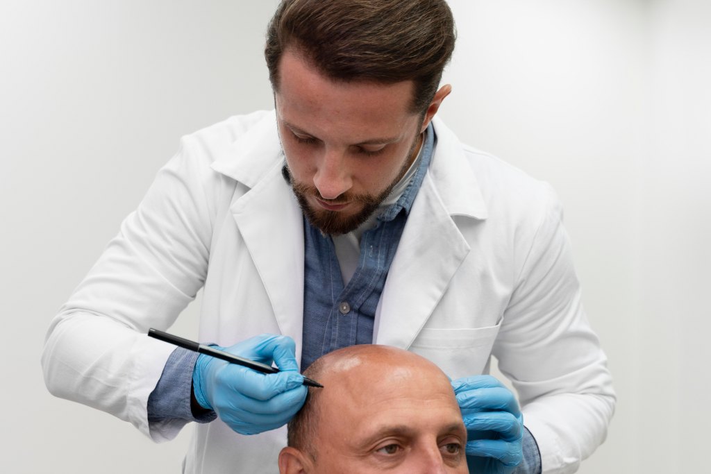 mature-man-going-through-follicular-unit-extraction-process