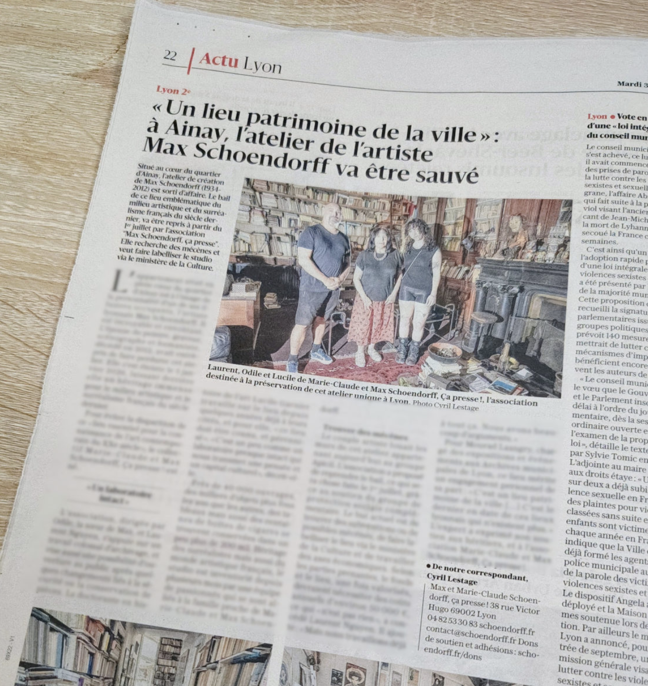 Mobilisation autour de l'atelier Schoendorff