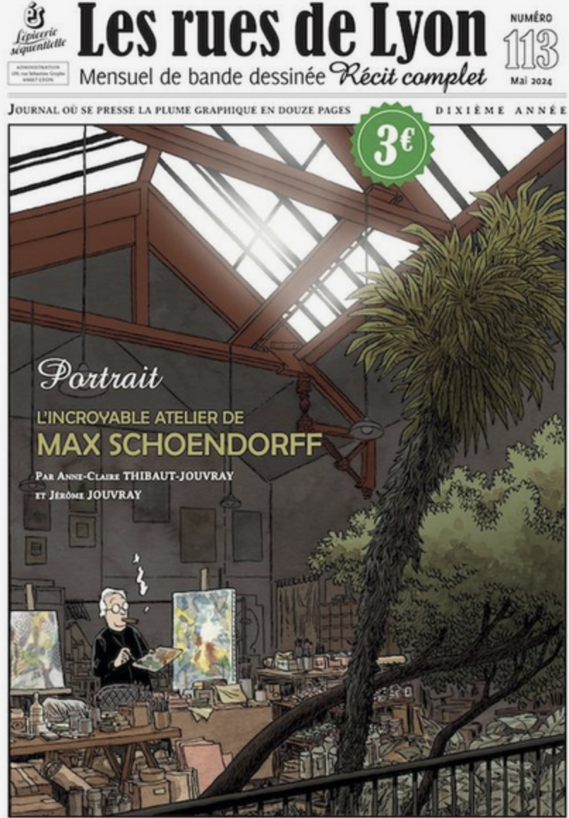 Publication Les rues de Lyon consacrée à Max Schoendorff